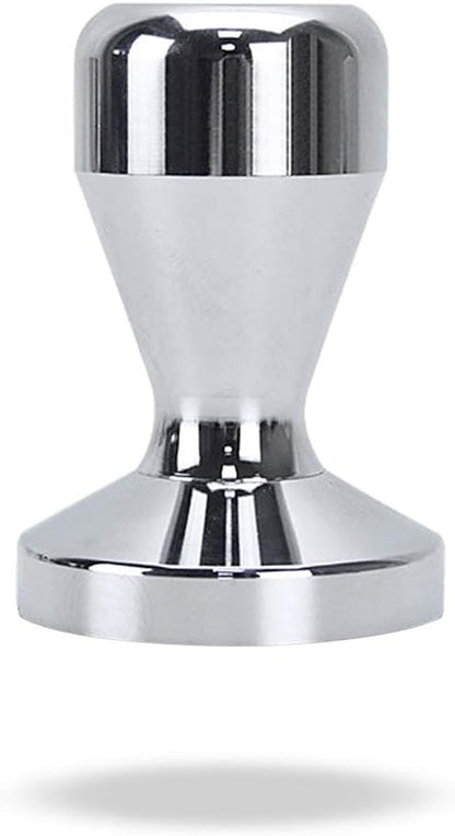 53mm Coffee Tamper Stainless Steel Espresso Tamper Flat Base Coffee Calibrated Tamper Flat Base Barista Office Family Espresso Coffee Maker Accessories(Ordinary, 53mm)