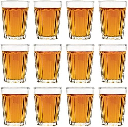 Vikko 1.5 Ounce Shot Glasses, Set of 12 Small Liquor and Spirit Glasses, Durable Tequila Bar Glasses For Alcohol and Espresso Shots (Madelina)