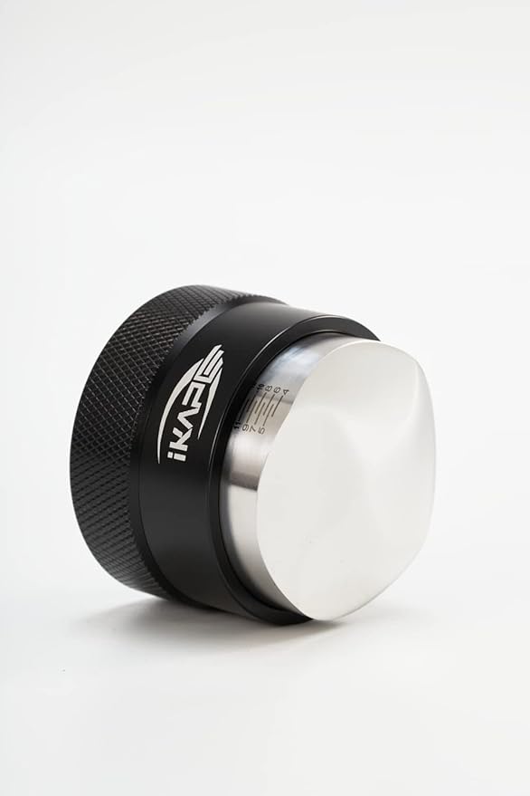 IKAPE Coffee Products, 51MM Coffee Distributor, Gravity Adaptive Espresso Distributor Fits All 51MM Espresso Portafilter, Compatible with 51MM Delonghi Bottomless Portafilter (Black)