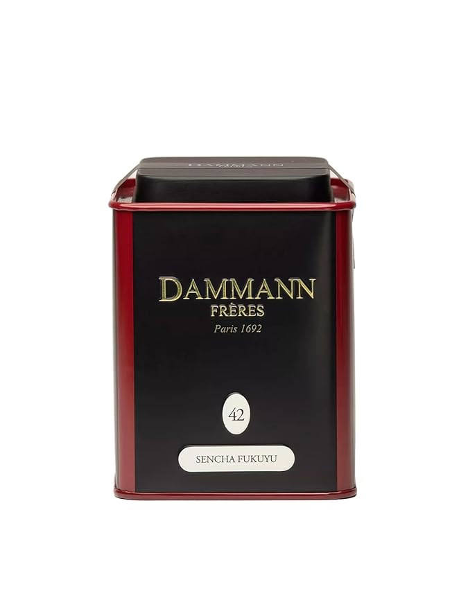 Dammann Freres Loose Leaf, Sencha Fukuyu, Premium Gourmet French Green Tea, 3.52 Ounce Tin