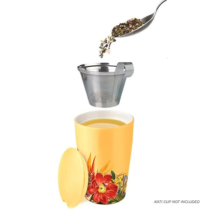 Tea Forte Mango Citron Premium Organic Loose Leaf Caffeine-Free Herbal Tea Blend Canister, Makes 35-50 Cups