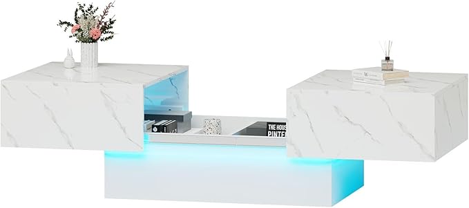 Coffee Table with Large Storage for Living Room Farmhouse Center Tables Mesas De Centro para Salas Modernas Nesting Modern Coffee Table for Reception Room