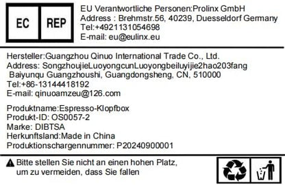 Espresso Knock Box, Stainless Steel Coffee Grounds Knock Box, With Removable Knock Bar and Non-Slip Rubber Base (Silver)