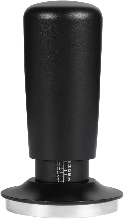 TFSWUFI 53mm Espresso Tamper,Spring Loaded Tamper with Stainless Steel Ripple Base,Compatible with 53mm Portafilter,Coffee Tamper for Coffees Enthusiast and Home Barista