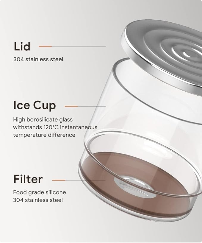 2-in-1 Cold Brew Dripper Cold Brew Coffee Maker,Ice Drip Coffee Maker 300ml - Coffee maker for cold brewed coffee and tea, coffee maker for cold extraction