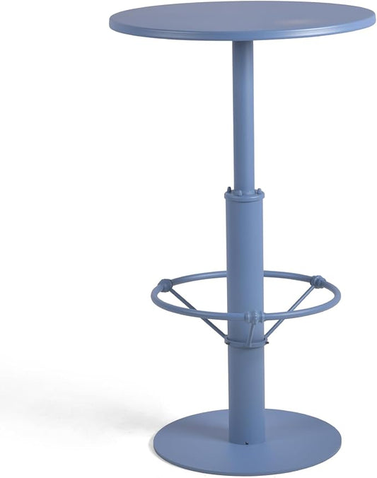 Minimalist High Pub Table 41.3inch Tall Bar Table Modern Patio Table for Backyard Retro Dinner Table in Home Kitchen Industrial Metal Display Stand