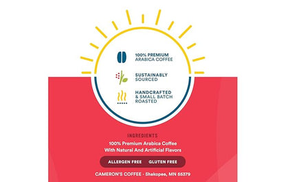 Cameron's Coffee Single Serve Pods, Flavored, Decaf Vanilla Hazelnut, 12 Count (Pack of 6)