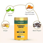 Load image into Gallery viewer, VAHDAM, Golden Milk Powder/Turmeric Ginger Latte Mix (100g, 40 Cups) Caffeine-Free | Powerful Curcumin, Turmeric Powder &amp; Ginger | Brew Hot/Iced Tea