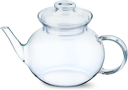 Simax Glassware 33 Ounce Glass Teapot | With Spout, Microwave and Stovetop Safe, Heat, Cold, and Thermal Shock Resistant Borosilicate Glass, Makes a Stunning Presentation…