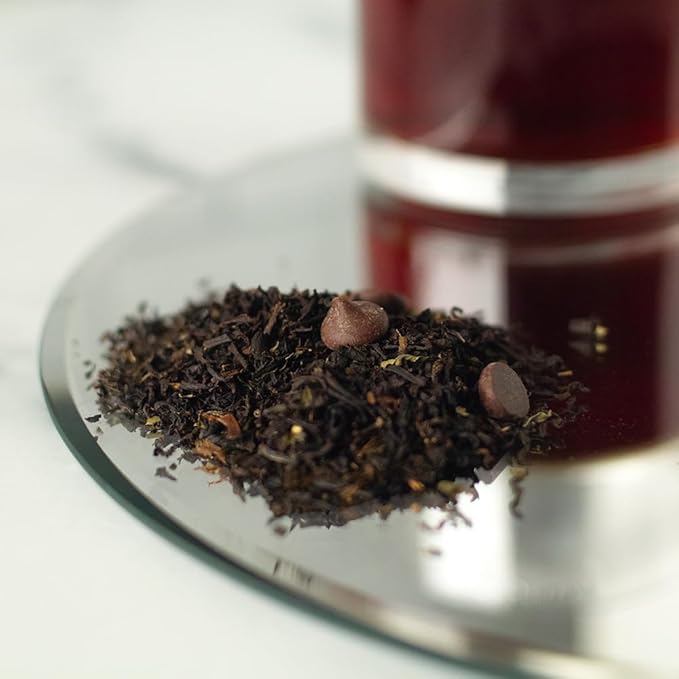 Organic Positively Tea Company, Mint Chocolate Chip, Black Tea, Loose Leaf, 16 Ounce