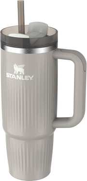 STANLEY Quencher H2.0 Tumbler with Handle and Straw 30 oz | Flowstate 3-Position Lid | Cup Holder Compatible for Travel | Insulated Stainless Steel Cup | BPA-Free | Fluted Ash Gloss