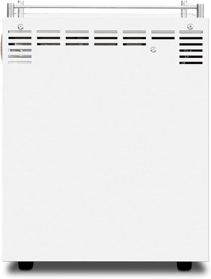 Ascaso Steel PID Programmable Espresso Machine w/Volumetric Controls, Single Thermoblock, 120V (SINGLE, WHITE)