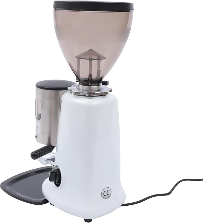 350 W Conical Burr Coffee Grinder, 1200g Commercial Espresso Coffee Grinder - Heavy Duty Cast Aluminum Body/Extra Wide Dosing Capability (US Stock)