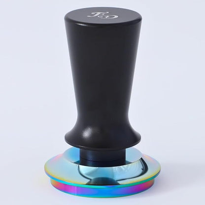 For Days 54mm Calibrated Tamper for Espresso Machines, 20 lbs Spring-Loaded Coffee Tool for Baristas with a Stainless Steel Flat Base, Fits 54mm Portafilters and Breville (Black Handle)