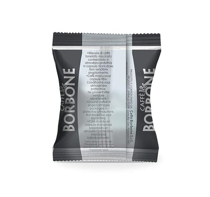 Caffe Borbone Nespresso Compatible Coffee Pods, Black Blend, Medium Roast, Arabica and Robusta Blend, Intense and Robust - NOT compatible with Vertuo - 100 Count