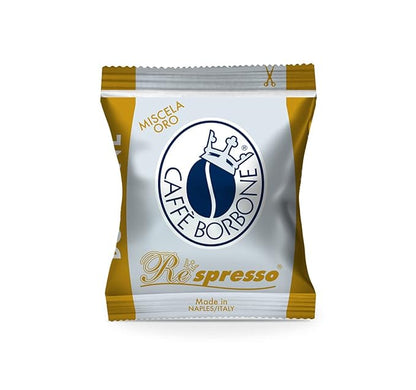 Caffe Borbone Nespresso Compatible Coffee Pods, Gold Blend, Freshly Roasted and Packaged in Italy - 50 Individually Wrapped Coffee Pods - NOT Compatible with Vertuo