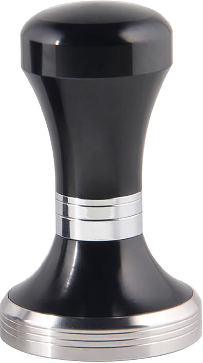 MOJAE 58mm Espresso Tamper with 304 Stainless Steel Flat, Coffee Tamper for 58mm Portafilters (Black)