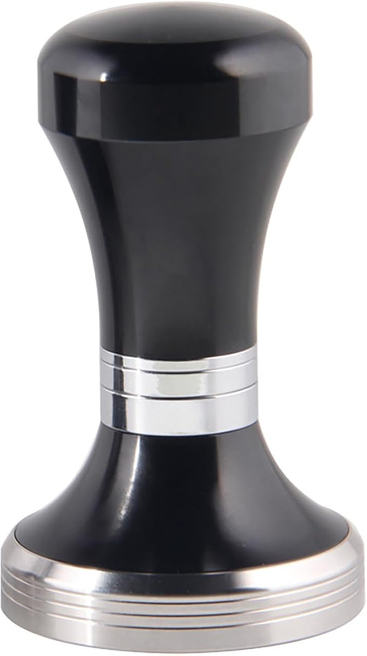 MOJAE 58mm Espresso Tamper with 304 Stainless Steel Flat, Coffee Tamper for 58mm Portafilters (Black)