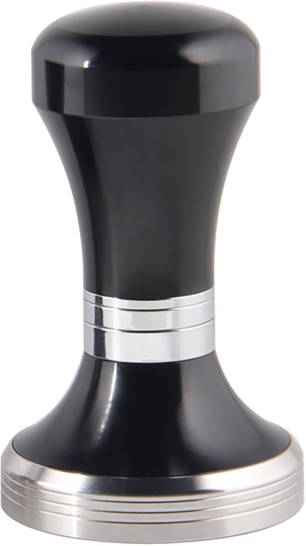 MOJAE 58mm Espresso Tamper with 304 Stainless Steel Flat, Coffee Tamper for 58mm Portafilters (Black)