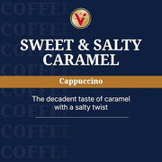 Victor Allen's Coffee Sweet and Salty Caramel Flavored Cappuccino Mix, 42 Count, Single Serve K-Cup Pods for Keurig K-Cup Brewers Brewers (Packaging May Vary)