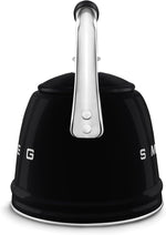 Load image into Gallery viewer, SMEG Retro Stovetop Whistling Kettle – 2.4Q (Black)