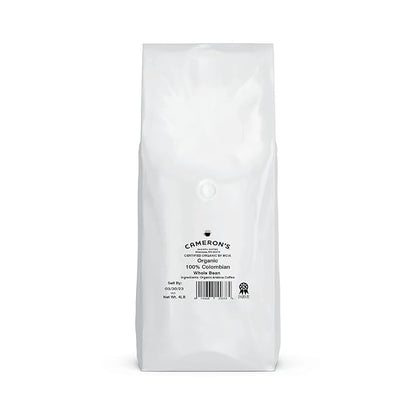 Cameron's Coffee Roasted Whole Bean Coffee, Organic 100% Colombian, 4 Pound