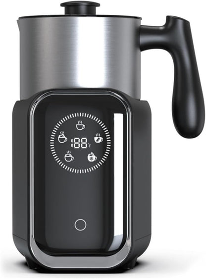 Homtone 5-in-1 Induction Milk Frother, 21oz Removable Automatic Milk Frother Dishwasher Safe for Latte, Hot Chocolate, and Hot and Cold Milk Froth, Chocolate Milk