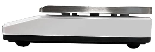 Polit KOIN Digital Food Scale 40lb – High-Capacity Rechargeable Kitchen & Packing Scale with Stainless Tray, 1g Precision and 3-Color Indicator for Baking, Meal Prep and Vendors