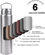 Load image into Gallery viewer, Vacuum Insulated Stainless Steel Water Bottle with Tea Infuser - Wide Mouth,BPA-Free, Leak- Proof,Keeps Cold 24H/ Hot 12H- Ideal for Travel,Office, Gym (12, ounces)