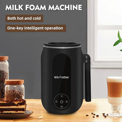 Milk Frother, 4 in 1 Electric Milk Steamer Warmer Foam Maker for Frothing and Heating Coffee, Latte, Macchiato, Cappuccino, Hot Chocolate (US Plug)