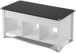 Load image into Gallery viewer, VINGLI Lift Top Coffee Table, White, with Storage Shelf/Hidden Compartment, Gas Lifting Mesa De Centro para Sala Pop Up Coffe Table