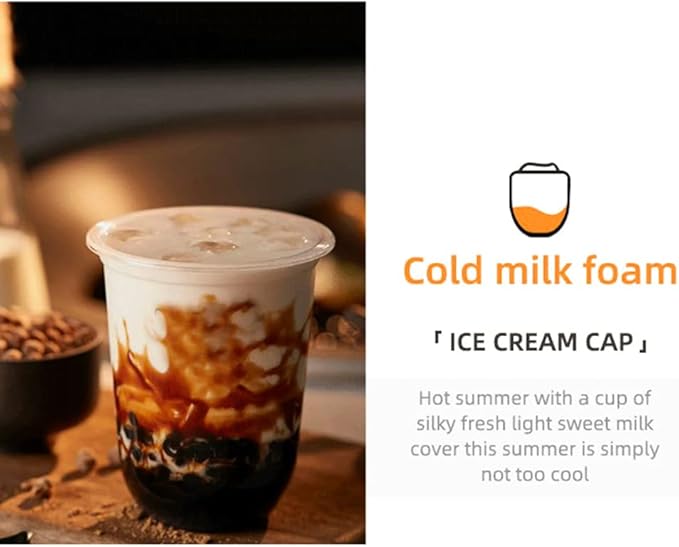 Milk Frother, 4 in 1 Electric Milk Steamer Warmer Foam Maker for Frothing and Heating Coffee, Latte, Macchiato, Cappuccino, Hot Chocolate (US Plug)