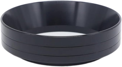 58mm Magnetic Espresso Dosing Funnel Lightweight Aluminum Coffee Dosing Ring Compatible 58mm Portafilter (Black, 58mm)