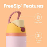 Load image into Gallery viewer, Owala FreeSip Insulated Stainless Steel Water Bottle with Straw for Sports and Travel, BPA-Free, 24 Ounce, Candy Store