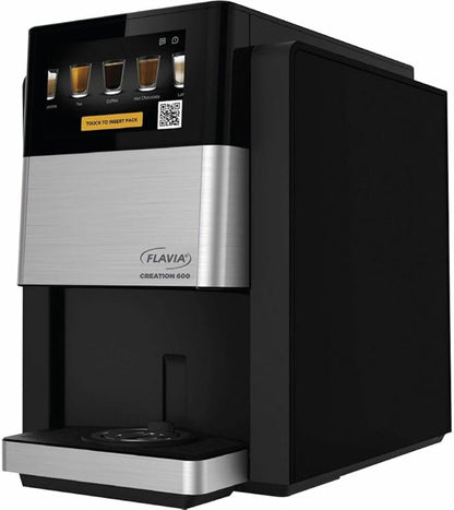 Flavia Creation 600 C600 Hot Brew Coffee Brewer Machine works Fresh Packs, black, Medium