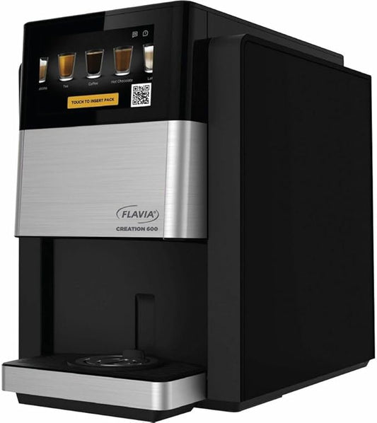 Flavia Creation 600 C600 Hot Brew Coffee Brewer Machine works Fresh Packs, black, Medium