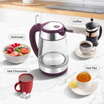 Load image into Gallery viewer, Zulay Kitchen Fast Boiling Electric Water Kettle - 1.7L, 1500W, Auto Shut-Off for Overboil &amp; Boil Dry Protection, Cool-Touch Handle, 360° Base - Rapid Teapot Boiler For Coffee &amp; Tea - Purple