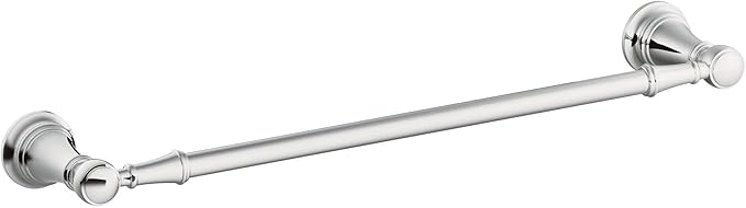Moen YB8424CH Weymouth 24-Inch Single Towel Bar, Chrome