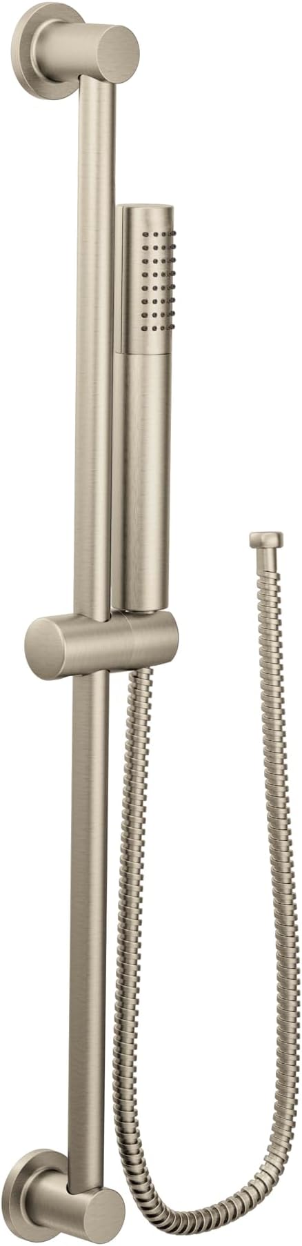 Moen 3887EPBN Modern Eco-Performance Handshower Handheld Shower with 30-Inch Slide Bar and 69-Inch Metal Hose, Brushed Nickel
