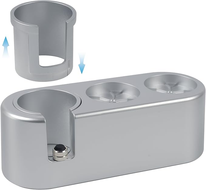 PUSEE Espresso Tamping Station, Espresso Organizer Station Fit for 51/54/58mm Espresso Accessories, Plastic Espresso Station Coffee Tamper Station, Multifunctional Coffee Tools Organzier (3 in 1)