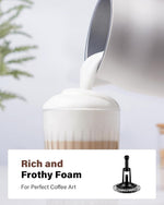 Load image into Gallery viewer, 4-in-1 Electric Milk Frother and Steamer with Auto Temperature Control, Warm &amp; Cold Foam Maker, Fast Frother for Coffee, Latte, Hot Chocolate, Cappuccino, Macchiato, White