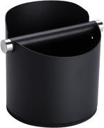 Load image into Gallery viewer, Italian Espresso Knock Box, Stainless Steel, with Detachable Tapping Rod and Anti Slip Rubber Base (Black, 800ml)