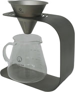 Load image into Gallery viewer, Valtcan Titanium Pour Over Coffee Maker Set – Reusable Metal Filter, Cone Dripper, Mug Stand – Ultralight, Durable, No Plastic, for Camping, Hiking, Home or Office Brewing