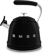 Load image into Gallery viewer, SMEG Retro Stovetop Whistling Kettle – 2.4Q (Black)