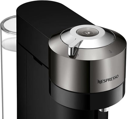 Nespresso Vertuo Next Deluxe Coffee and Espresso Machine by De'Longhi, Chrome