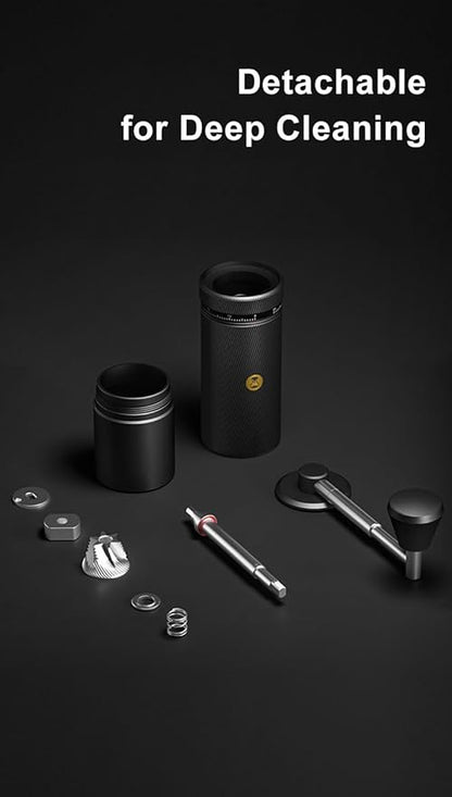 TIMEMORE Chestnut S3 Coffee Grinder with External Point to Point Precision Digital Adjustment, Stainless Steel S2C890 Burr, 30g Capacity, Suitable for Travel/Camping.(S3 Black)