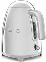 Load image into Gallery viewer, SMEG 50's Retro Style Electric Water Kettle with Automatic Shutoff, Removable Base, and Water Indicator, KLF03SSUS, Polished Stainless Steel