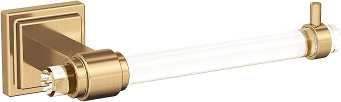 Amerock | Clear/Champagne Bronze | Glacio | 5 Piece | Bathroom Accessories Set