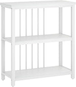 Load image into Gallery viewer, FOLUBAN Small Bookshelf, Modern 3 Tier Book Shelf, Wood and Metal Bookcase for Home Office Living Room Bedroom, White Oak