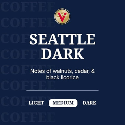 Victor Allen's Coffee Seattle Dark, Dark Roast, 42 Count, Single Serve Coffee Pods for Keurig K-Cup Brewers
